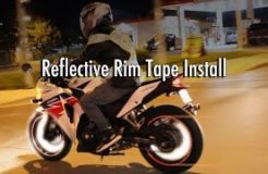 Motorcycle Rim Tape Installation & Night Test Ride - CBR 250R