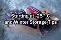 Cold Start in -25 Celsius & Motorcycle Winter Storage Tips